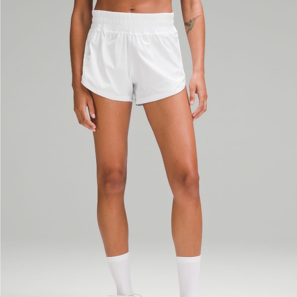 Lululemon track that high rise shorts 3”